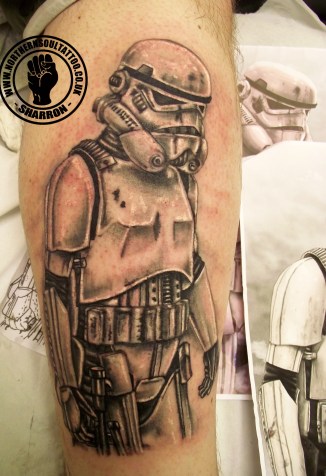 storm trooper star wars tattoo