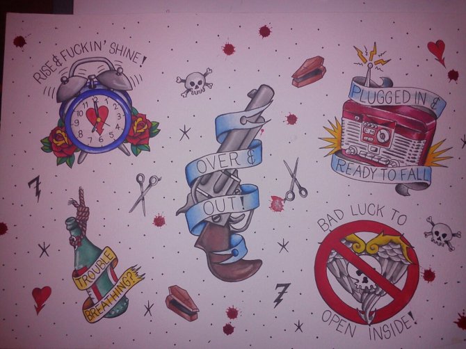 Alkaline Trio Sheet by Sharron Caudill @Northern Soul Tattoo