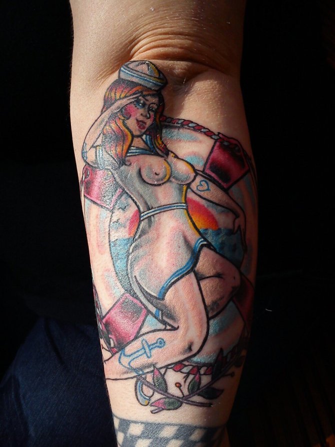 Sailor Girl Pin Up by Julia Seizure