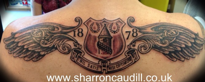 everton badge shoulder piece